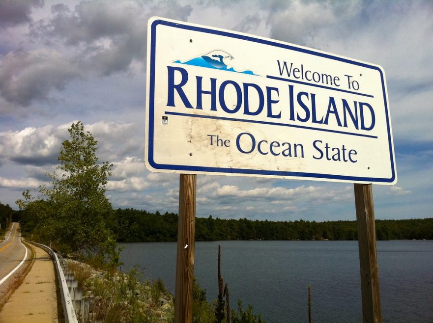 Rhode Island Welcome Sign
