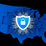 US Map with Security Icon