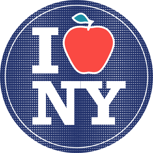 New York Apple Circle Icon